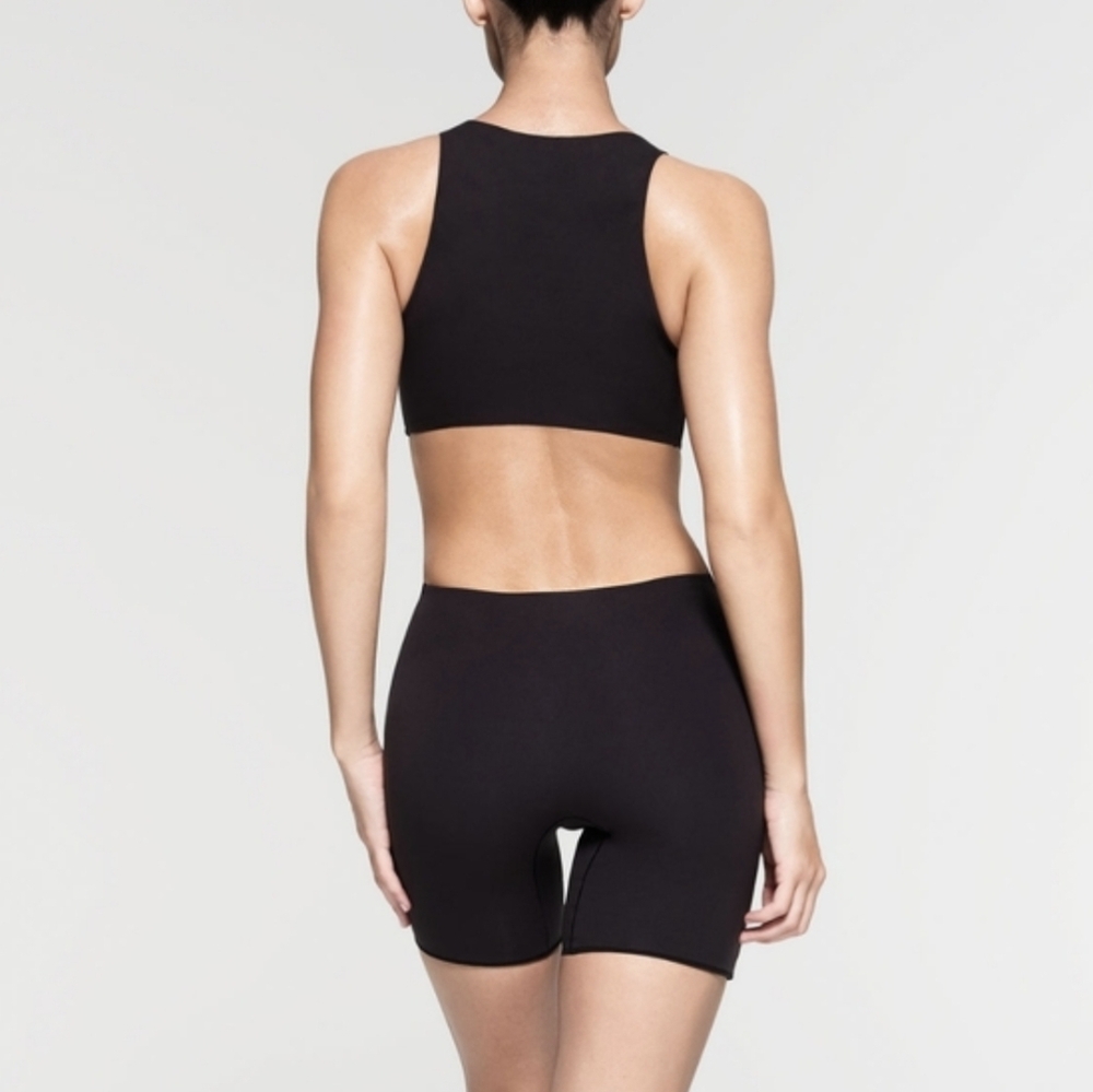 SKIMS Black Cutout Sleeveless Jumpsuit Romper - Picture 3 of 7
